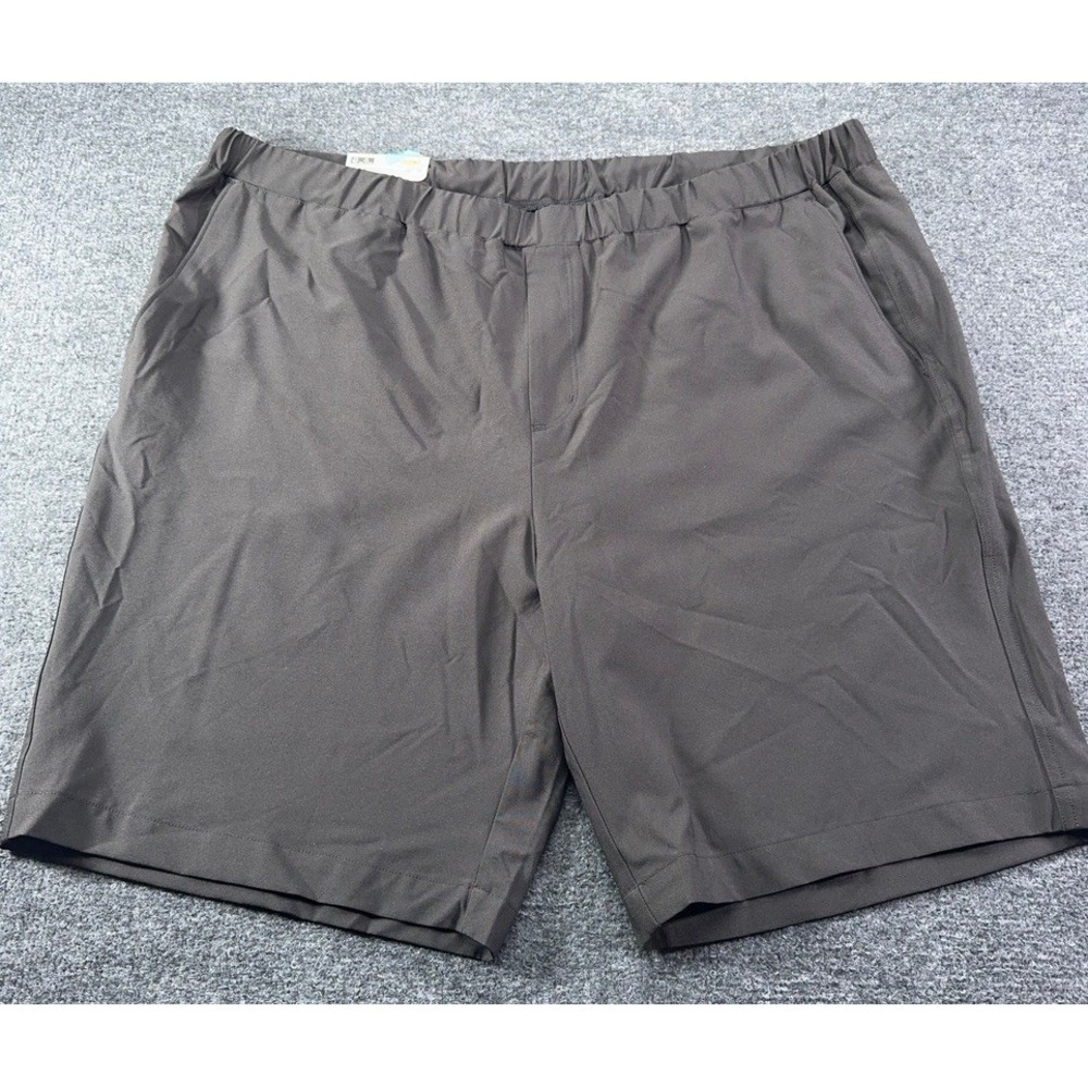 Greg Norman Mens XXL Black All Day Comfort Golf Shorts Stretch 9 Inch NWT